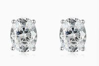 Moissanite S925 Silver Stud Earrings