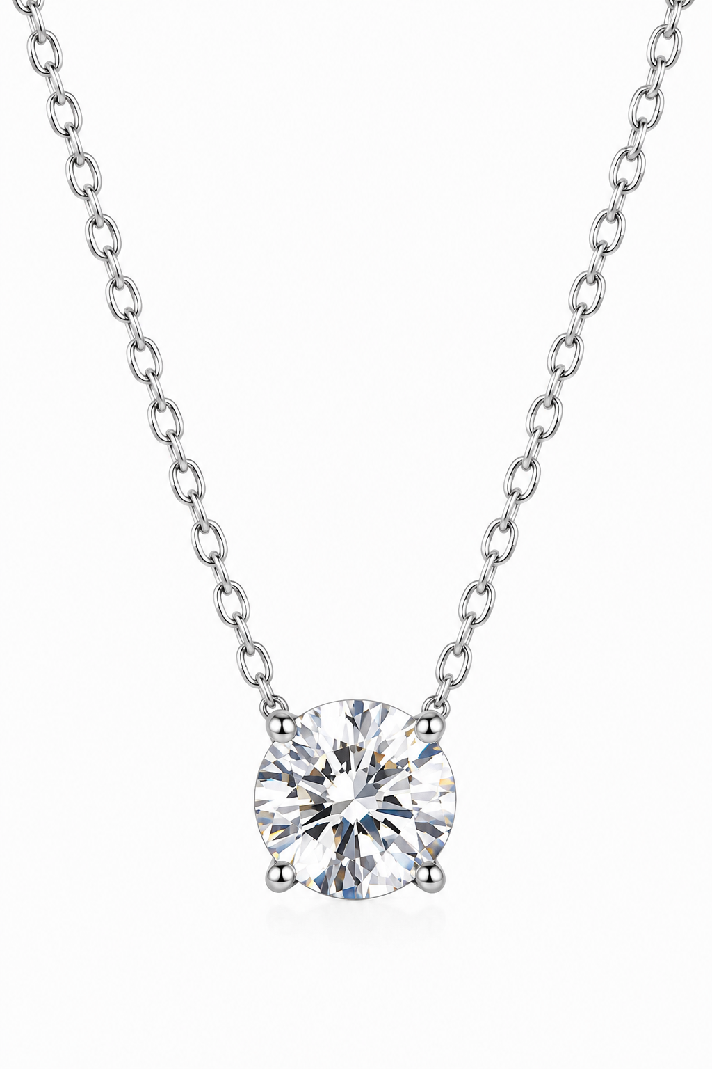 Moissanite Lucky Single Star S925 Silver Necklace