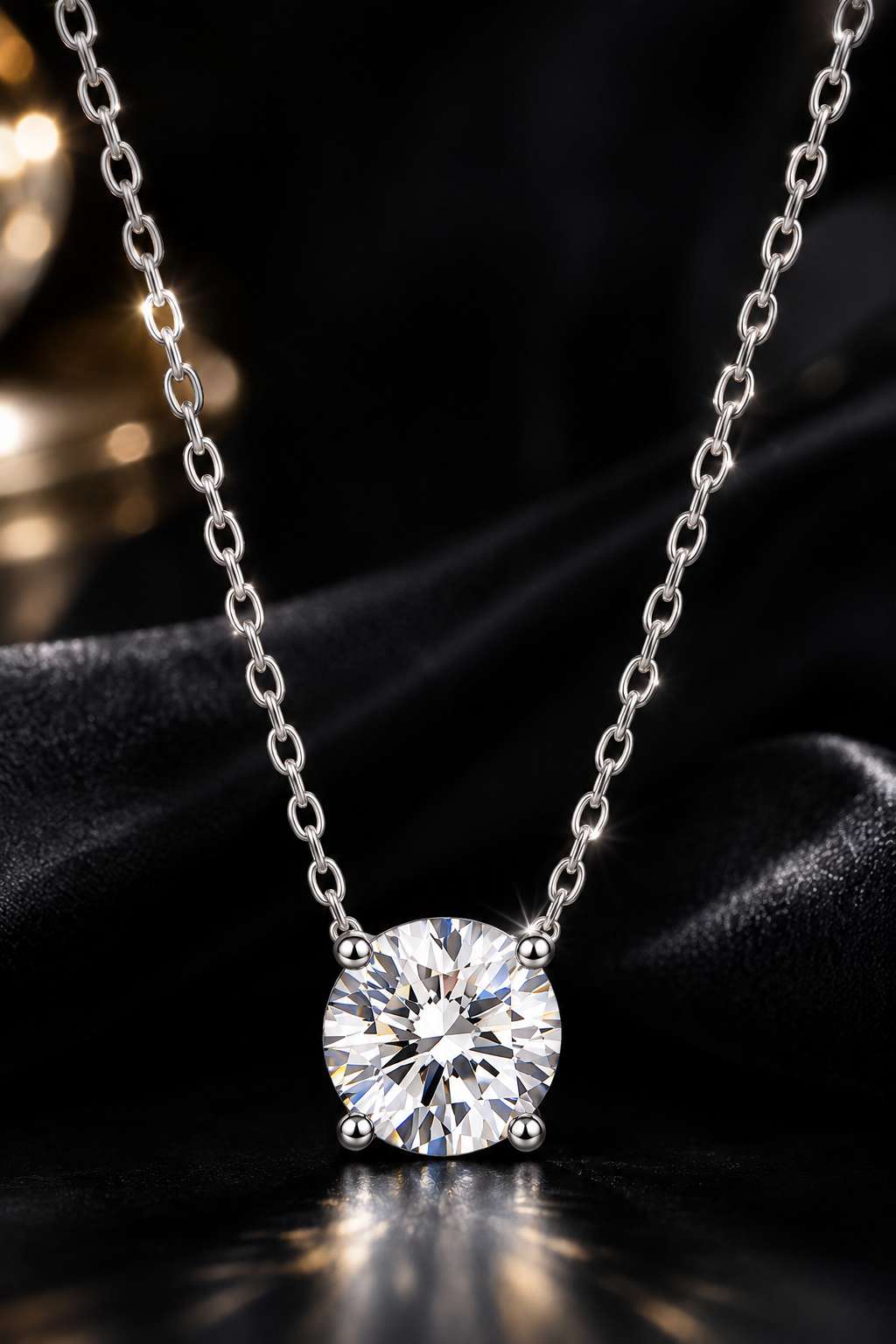 Moissanite Lucky Single Star S925 Silver Necklace