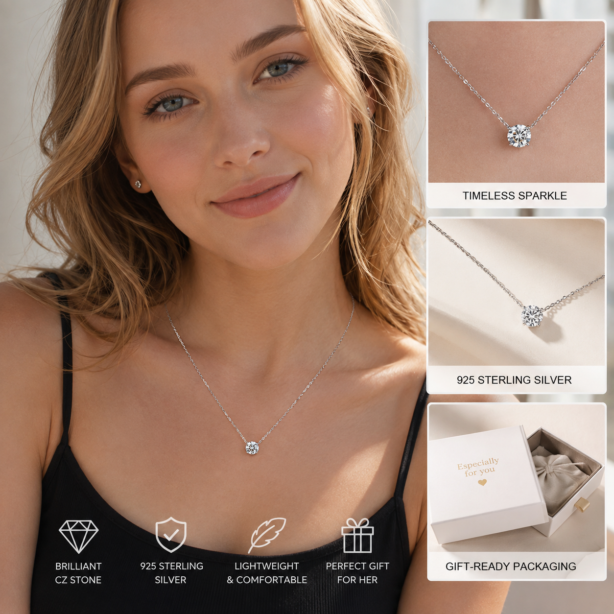 Moissanite S925 Silver Necklace